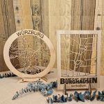 Nicoles Bastelstube Dorfplan - Stadtplan - Straßenkarte aus Holz Dein Ort als schmuckvolle Straßenkarte.