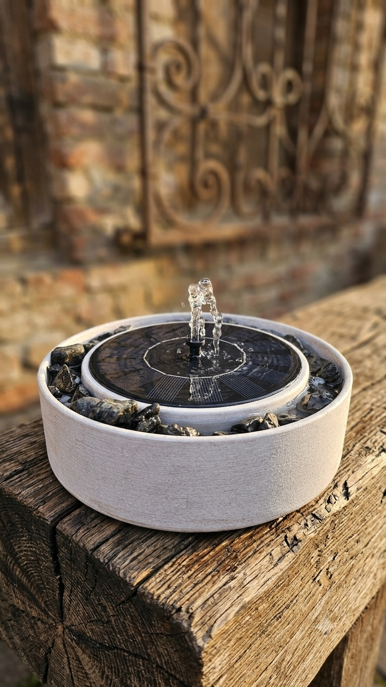 Nicoles Bastelstube Solarbrunnen Insektentränke Der Solarbrunnen ist geeignet für Solar-Springbrunnen mit einem Durchmesser von 160mm.
