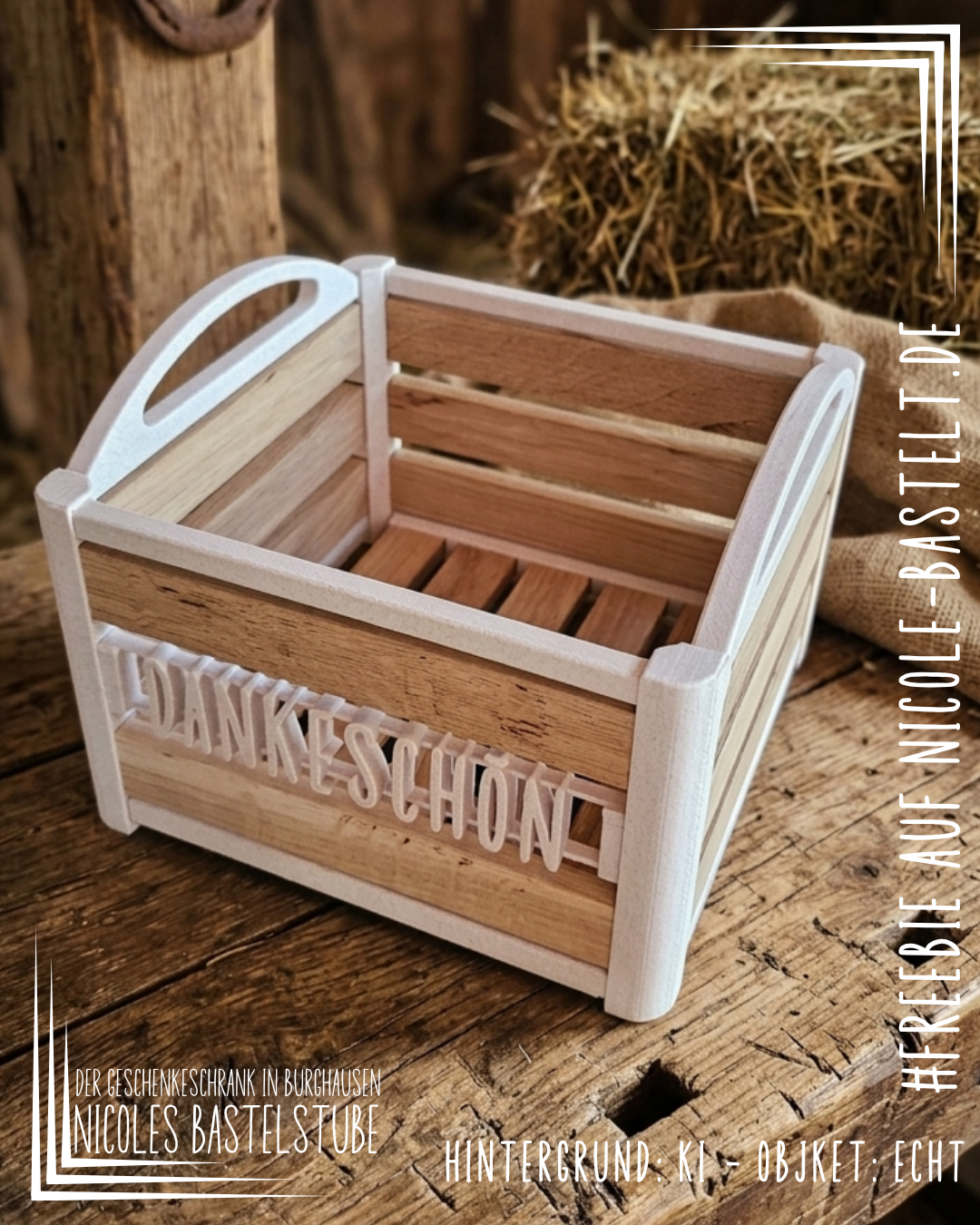 Nicoles Bastelstube Große Geschenkbox Eine extra große Geschenkbox mit viel Platz - so passt auch wirklich rein was Verschenkt werden soll.